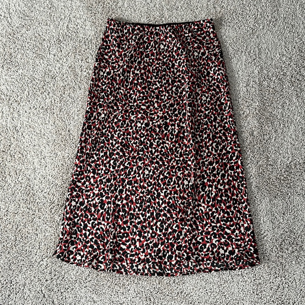 NWT Sanctuary Satin Everyday Midi Skirt Sz L